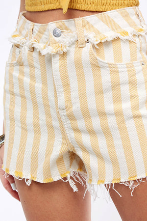 Sun & Stripes High Waisted Shorts