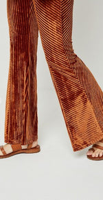 Copper Flared Pants
