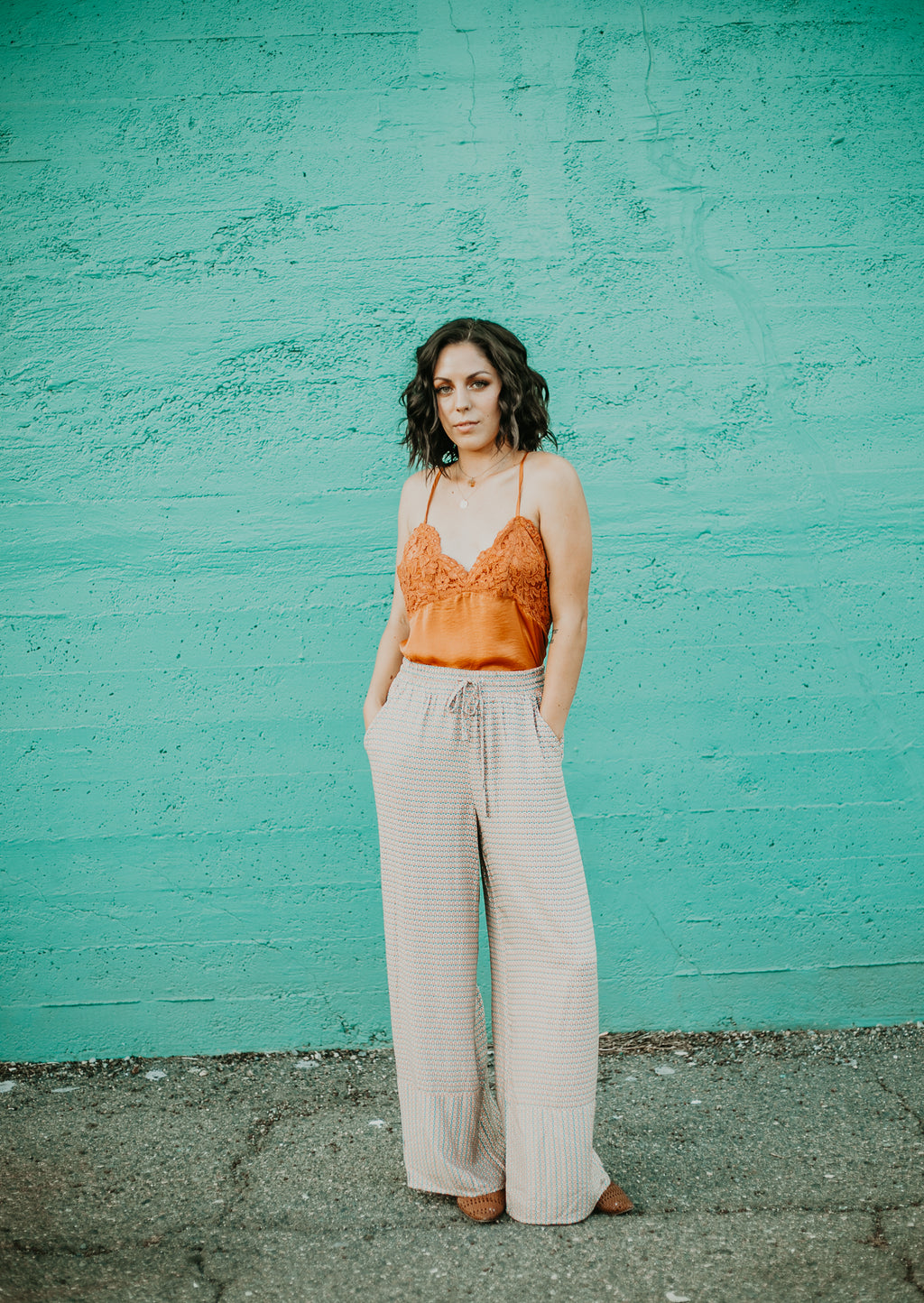 Sea Shell Wide Leg Pants