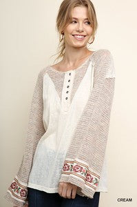 Posey Embroidered Top