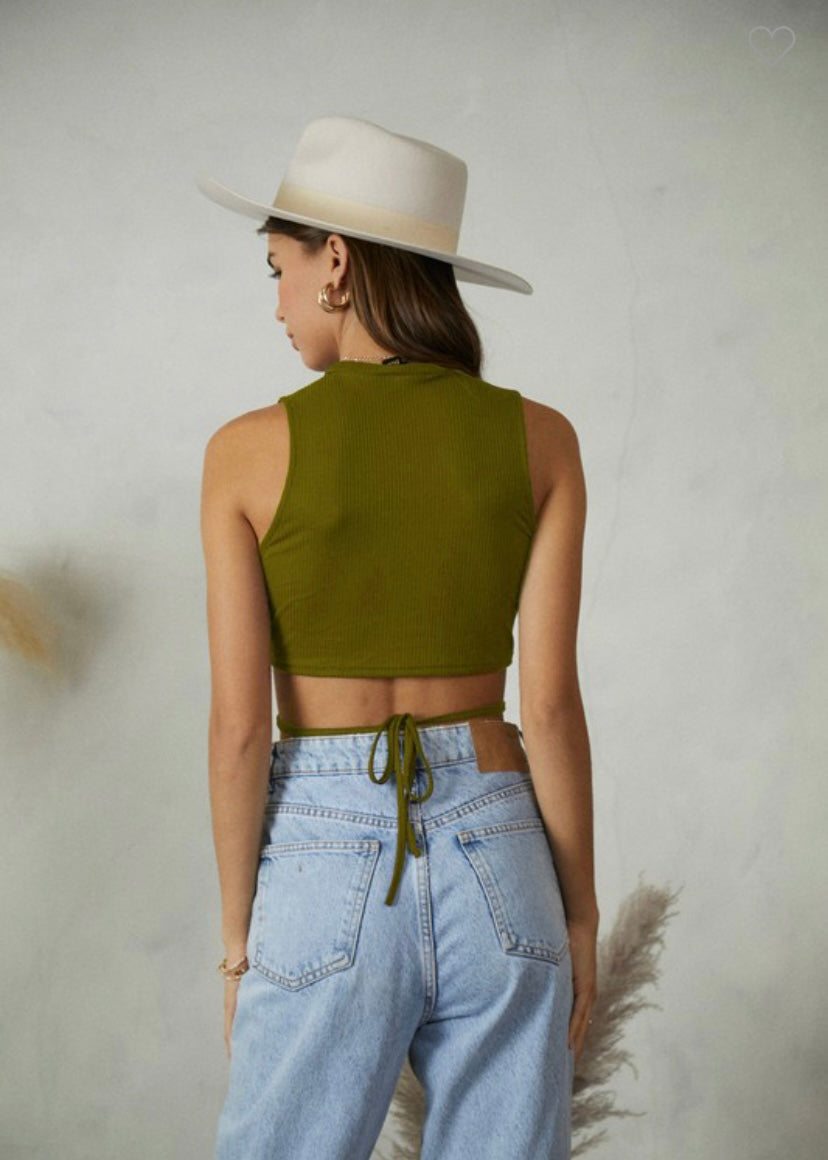 Moss Crop Top
