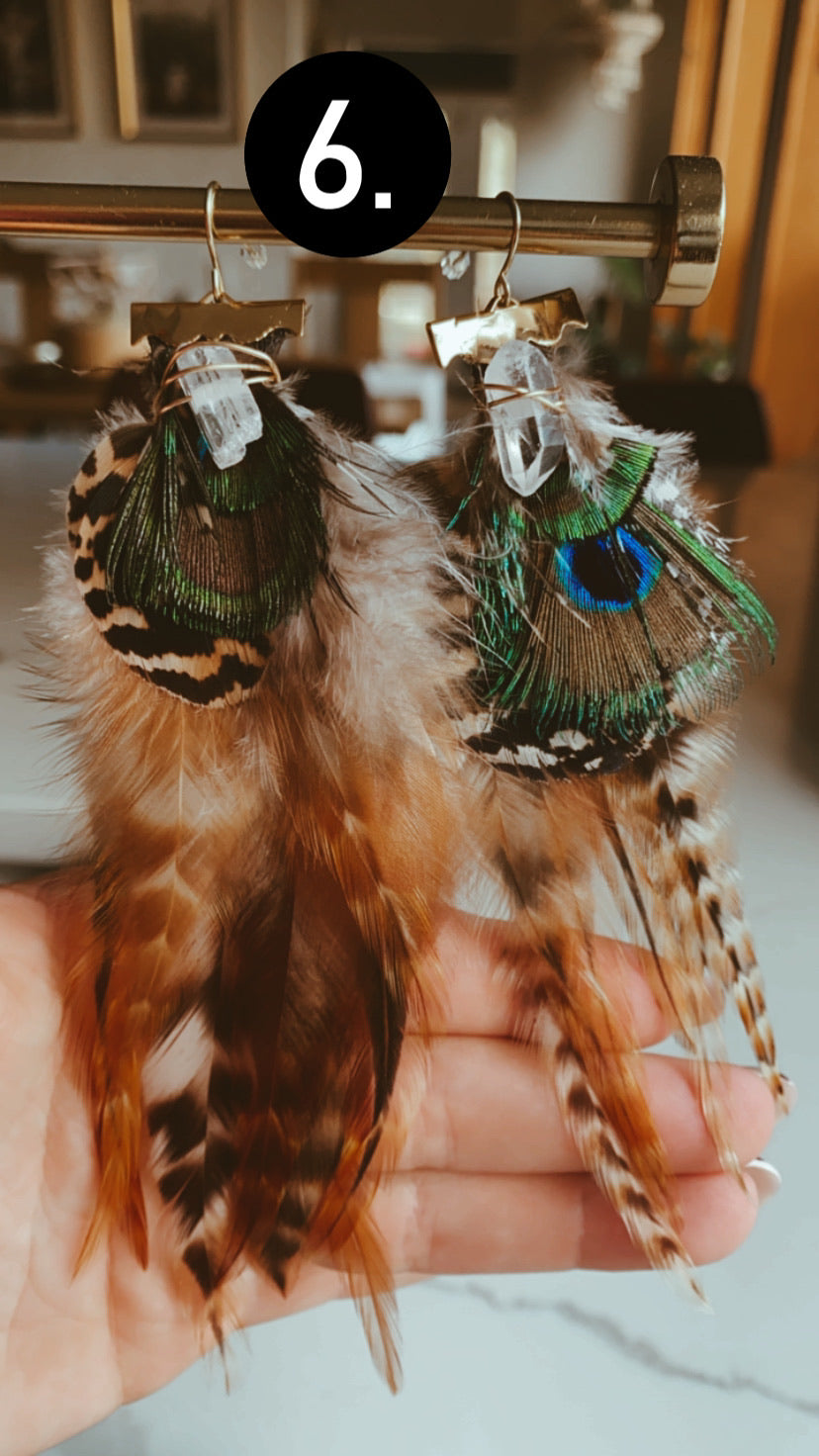 Leaf & Hawk Earrings