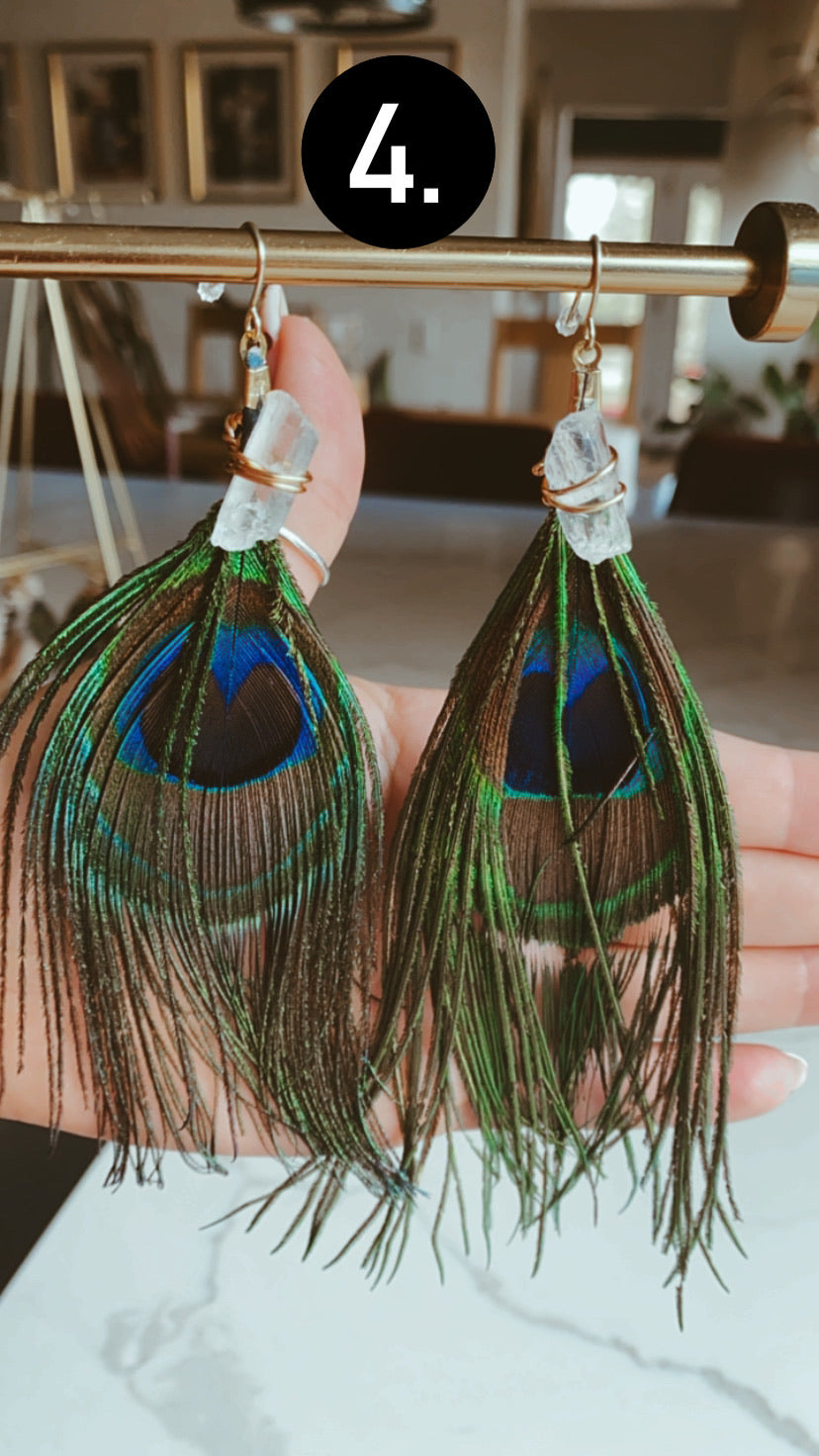 Leaf & Hawk Earrings